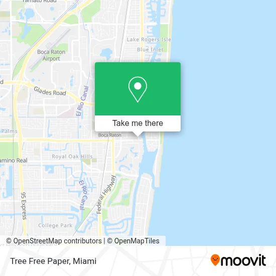 Tree Free Paper map