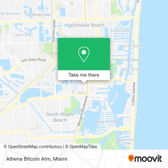 Athena Bitcoin Atm map