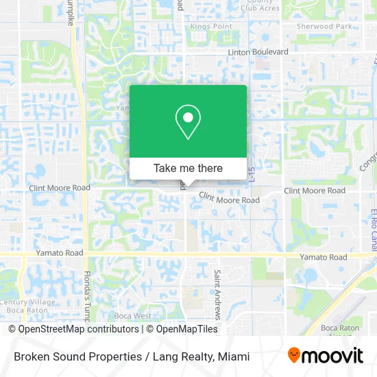 Broken Sound Properties / Lang Realty map