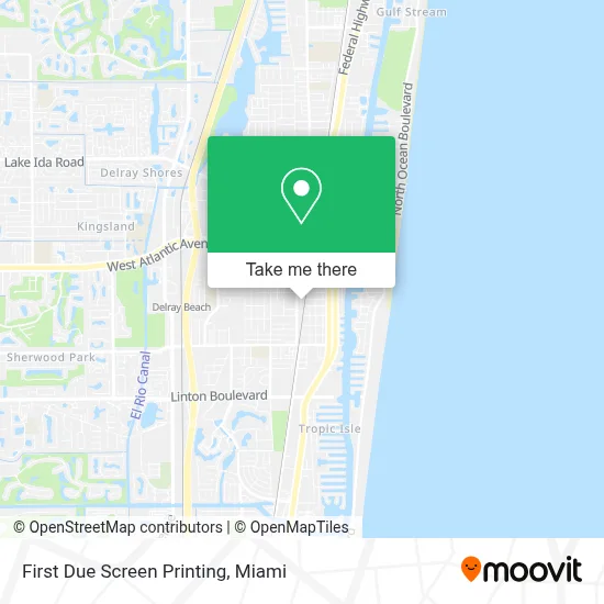 First Due Screen Printing map