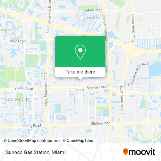 Sunoco Gas Station map