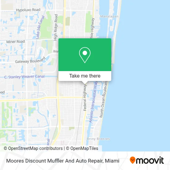 Moores Discount Muffler And Auto Repair map
