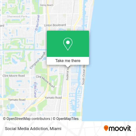 Social Media Addiction map