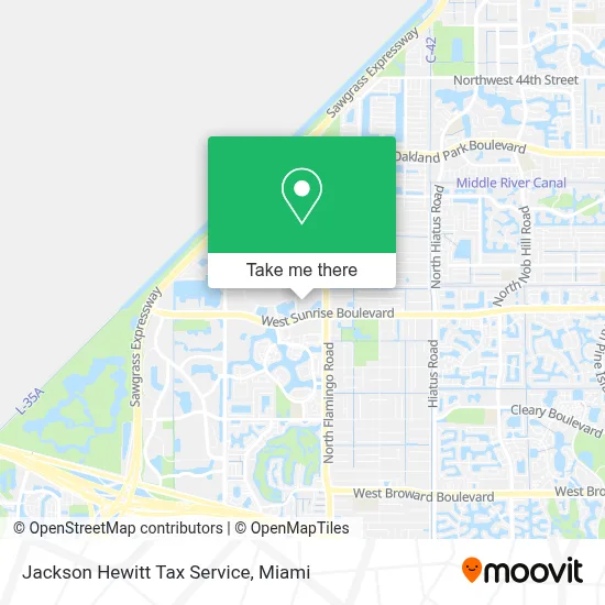 Jackson Hewitt Tax Service map