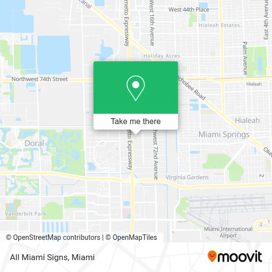 All Miami Signs map