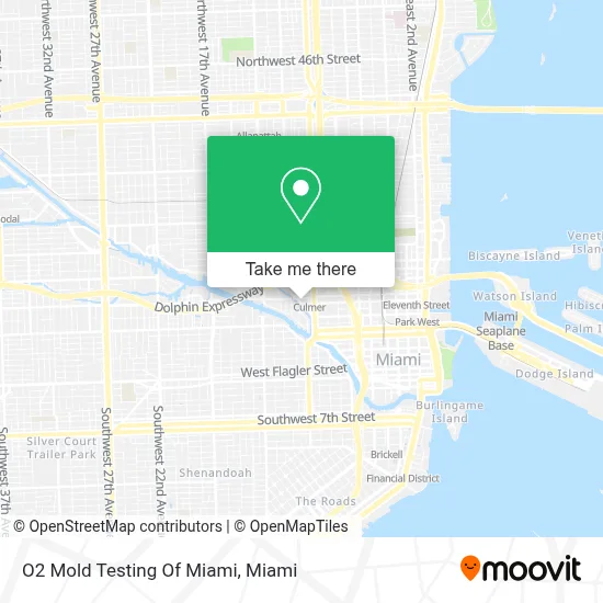 O2 Mold Testing Of Miami map