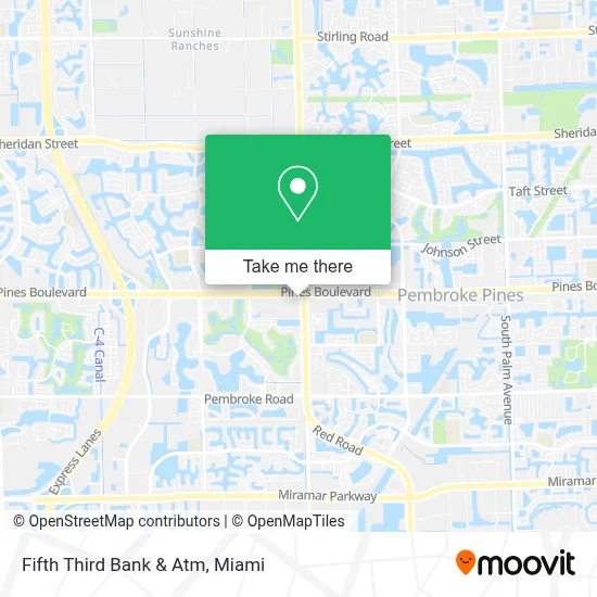 Fifth Third Bank & Atm map