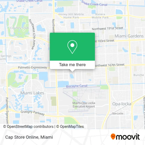 Cap Store Online map