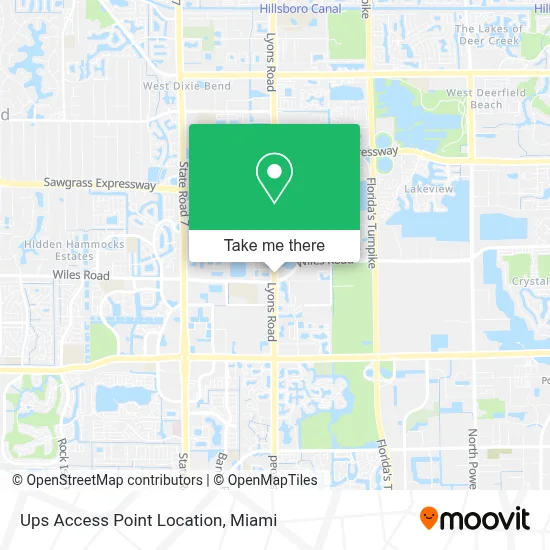 Ups Access Point Location map