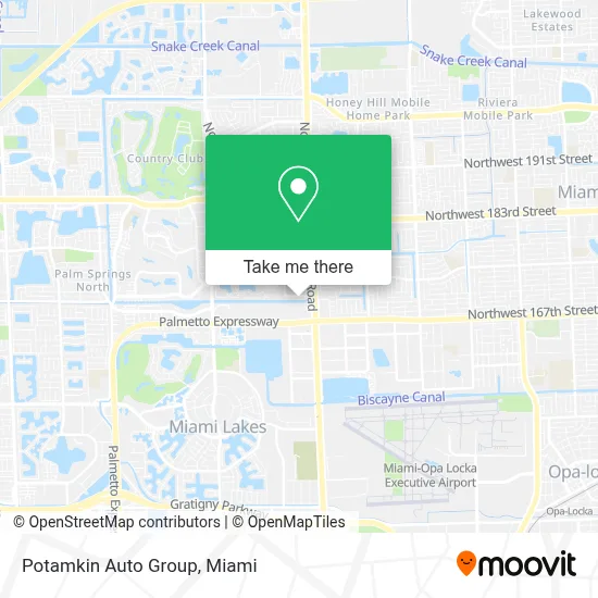 Potamkin Auto Group map
