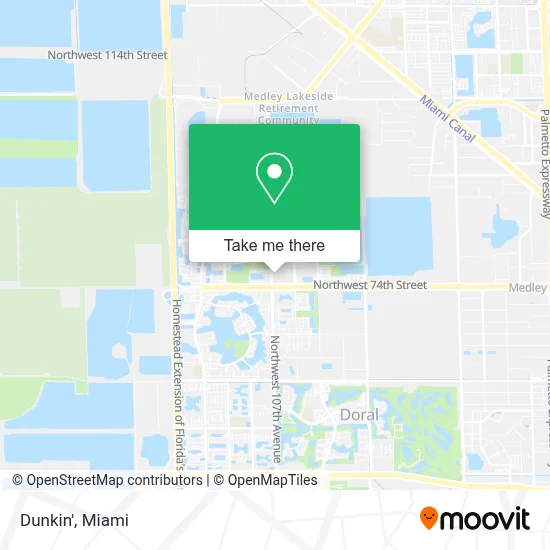 Dunkin' map