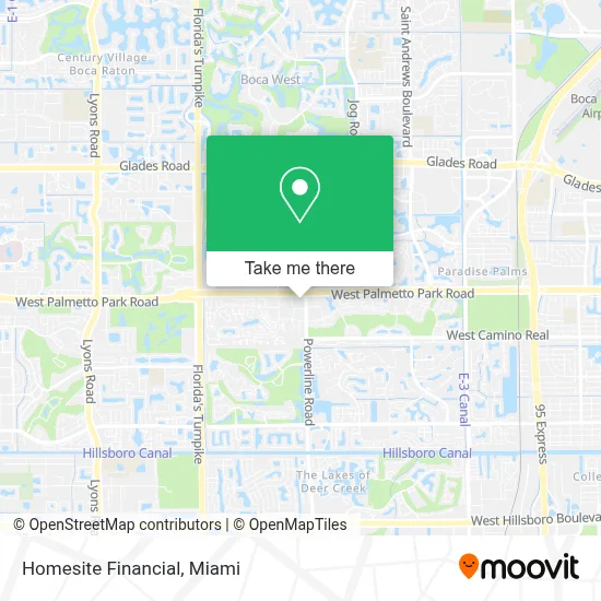 Homesite Financial map