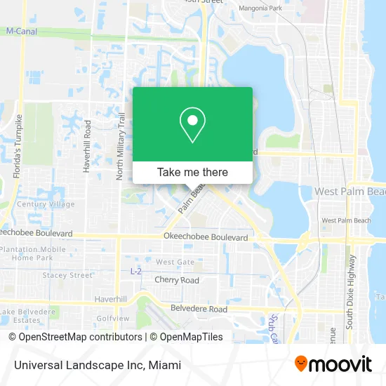 Universal Landscape Inc map