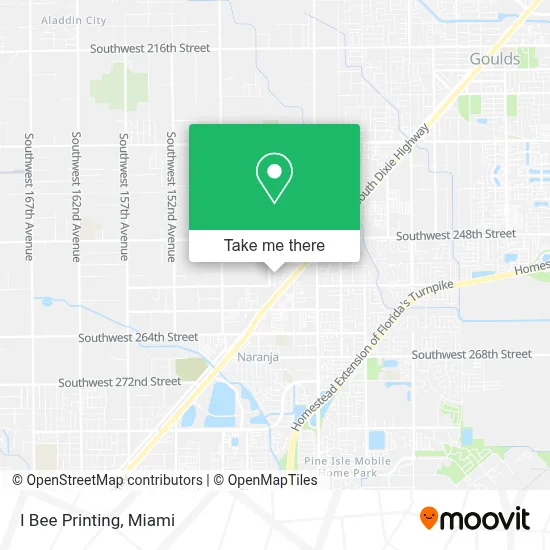 I Bee Printing map