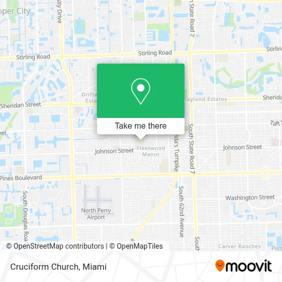 Cruciform Church map