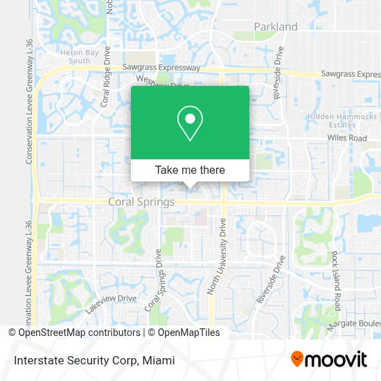 Interstate Security Corp map