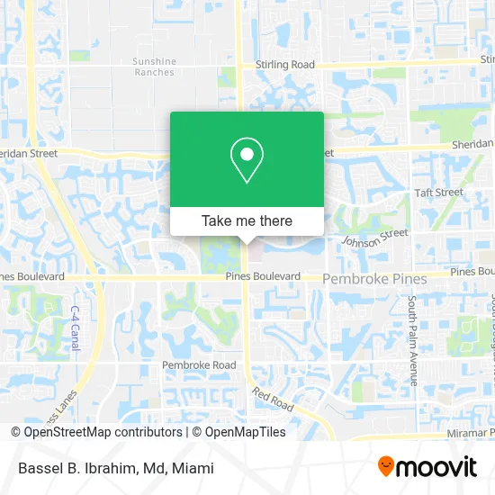 Bassel B. Ibrahim, Md map