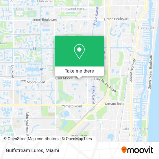 Gulfstream Lures map