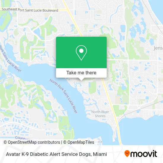Avatar K-9 Diabetic Alert Service Dogs map