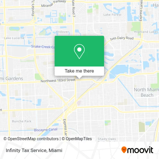 Infinity Tax Service map