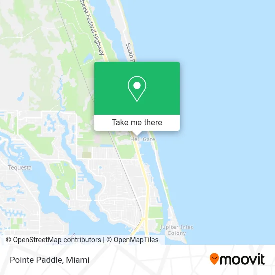Pointe Paddle map