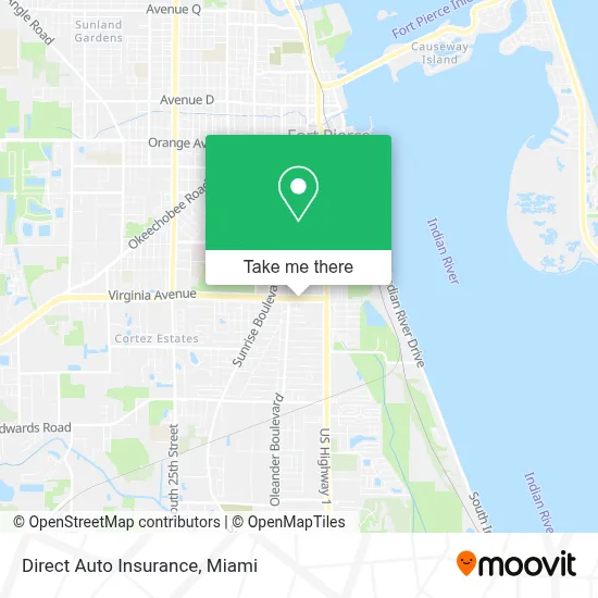 Direct Auto Insurance map
