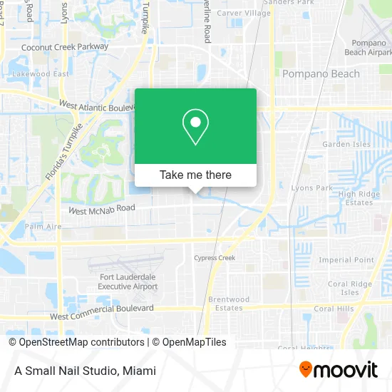 A Small Nail Studio map