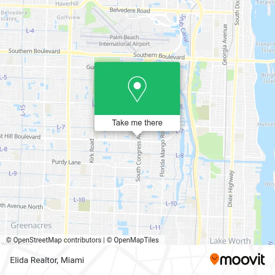 Elida Realtor map