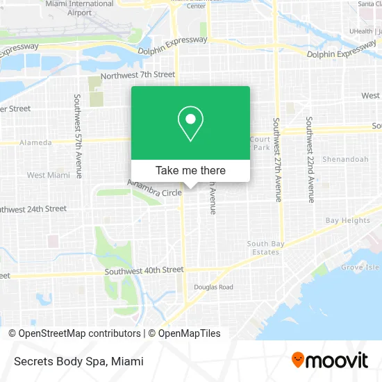 Secrets Body Spa map
