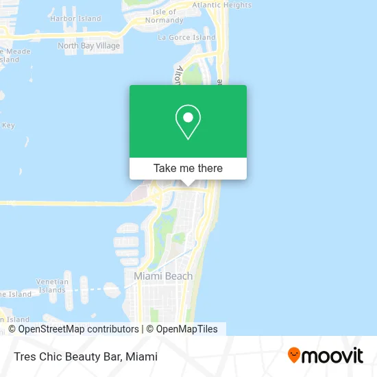 Tres Chic Beauty Bar map
