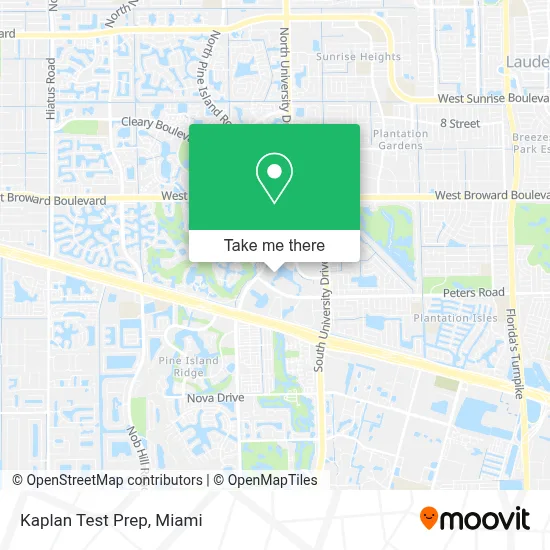 Kaplan Test Prep map