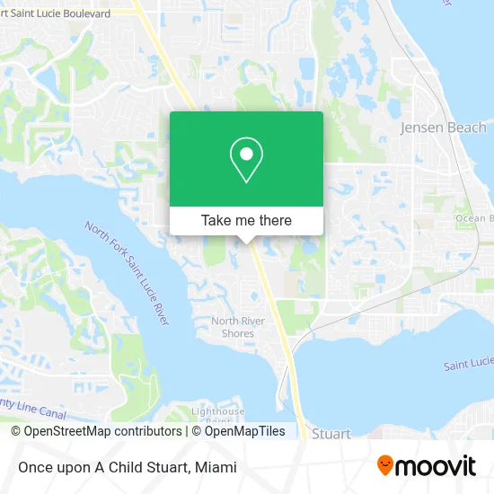 Once upon A Child Stuart map