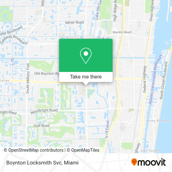 Boynton Locksmith Svc map