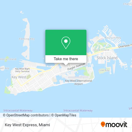 Key West Express map