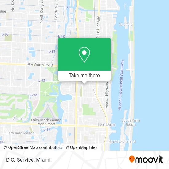 D.C. Service map