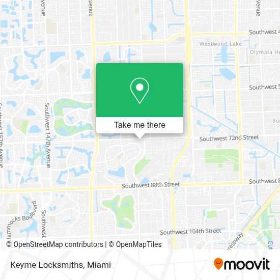Keyme Locksmiths map