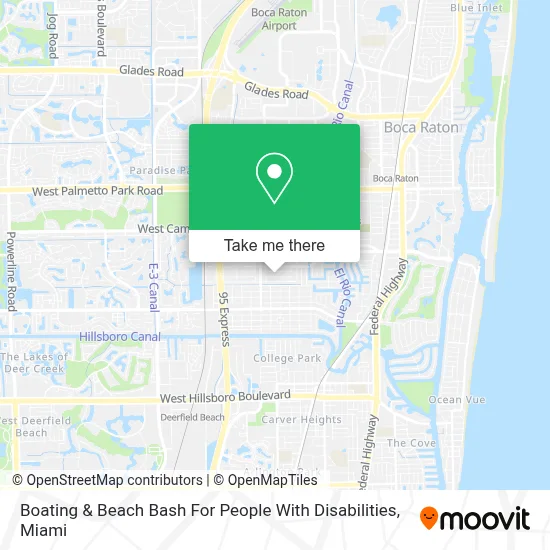 Boating & Beach Bash For People With Disabilities map