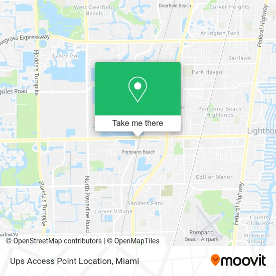 Ups Access Point Location map