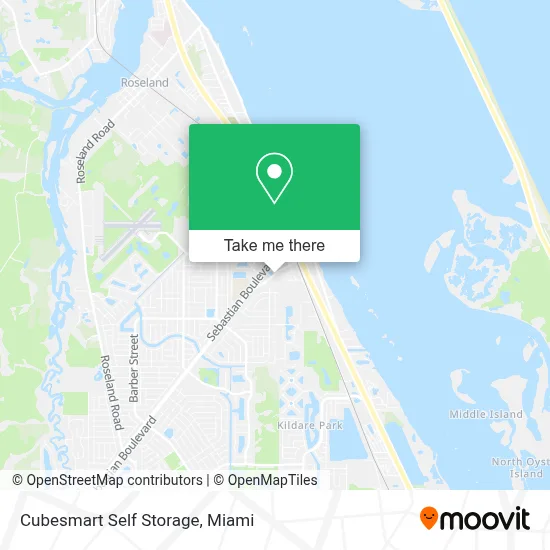 Cubesmart Self Storage map