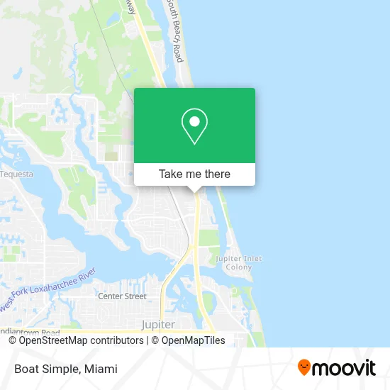 Boat Simple map