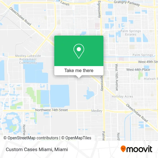 Custom Cases Miami map
