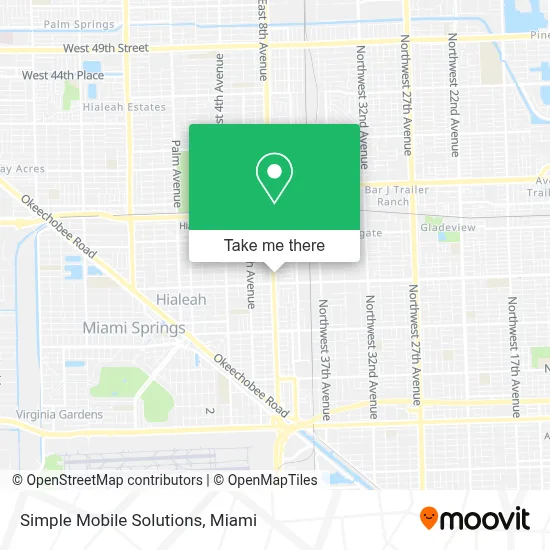 Simple Mobile Solutions map