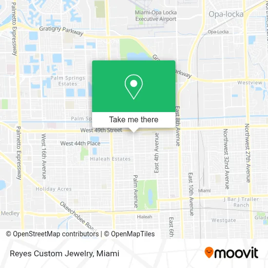 Reyes Custom Jewelry map
