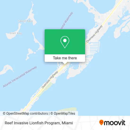 Reef Invasive Lionfish Program map