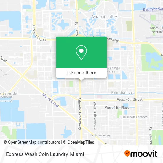 Express Wash Coin Laundry map