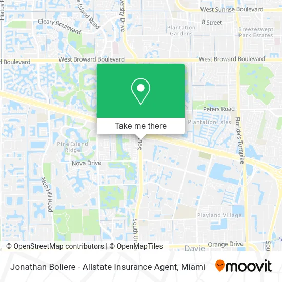Jonathan Boliere - Allstate Insurance Agent map