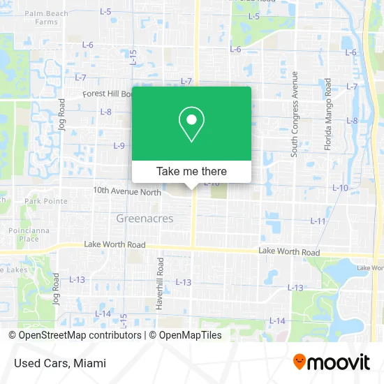 Used Cars map