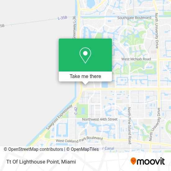 Tt Of Lighthouse Point map