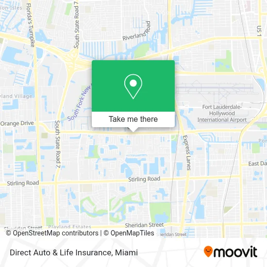 Direct Auto & Life Insurance map