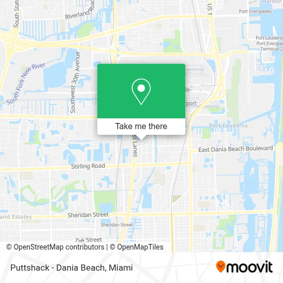 Puttshack - Dania Beach map